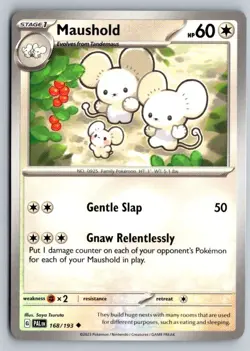 Maushold 168/193 Uncommon Paldea Evolved Pokemon Near Mint - Image 1