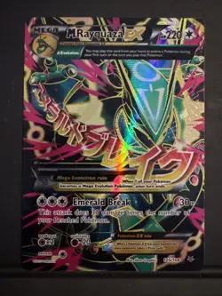 2015 Pokemon XY Roaring Skies M Rayquaza #105/108 DAMAGED/ALTERED - Image 1