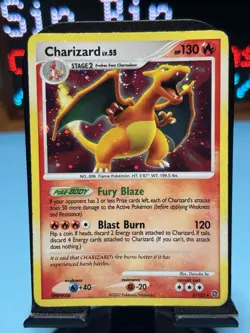 Charizard Secret Wonders Holo Rare 3/132 Pokemon - MP 🔥 holo bleed 🩸swirl 🌀 - Image 1