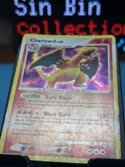 Charizard Secret Wonders Holo Rare 3/132 Pokemon - MP 🔥 holo bleed 🩸swirl 🌀 - Image 3