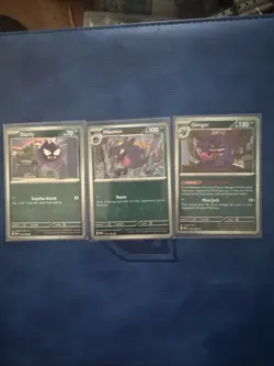 Gastly 048 Haunter 049 Gengar 050/088 - Holo Rare - Pokemon TCG: Perfect Order - Image 1