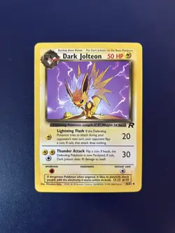 Dark Jolteon Pokemon TCG Team Rocket 38/82 Uncommon - NM - Image 1