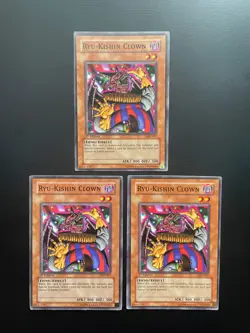 Yugioh Ryu-Kishin Clown LOD-007 Common 1st Edition LP/MP X3 - Image 1