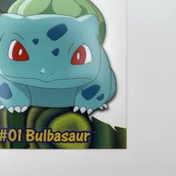 #01 Bulbasaur PC2 Pokemon Topps NM 2000 TV Series 2 Clear Card - Image 5