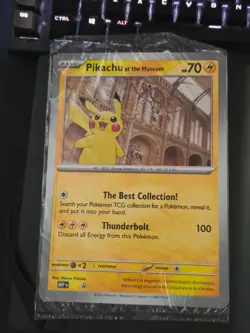 Pokemon TCG - Pikachu at the Natural History Museum Promo Jumbo card SEALED - Image 1