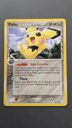 Pichu Delta Species 76/110 Holon Phantoms Pokemon TCG Card - Image 1