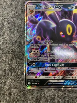 Umbreon GX 80/149 Sun & Moon Ultra Rare Holo Pokemon Card MP - Image 4