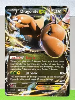 Pokemon TCG Dragonite EX 74/111 XY Furious Fists Holo Card - Image 1