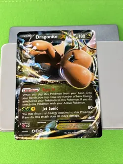 Pokemon TCG Dragonite EX 74/111 XY Furious Fists Holo Card - Image 2