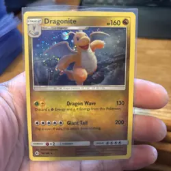 Pokemon TCG Sun & Moon Dragonite Holo Rare Card 96/149 - Image 1