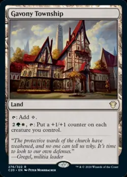 Gavony Township - Light Play MTG Commander 2020 Ikoria - Image 1