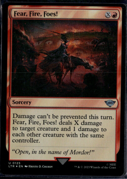MTG Fear, Fire, Foes! FOIL Magic the Gathering! - Image 1