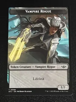 MTG Outlaws of Thunder Junction Vampire Rogue Token 0008 NM - Image 1