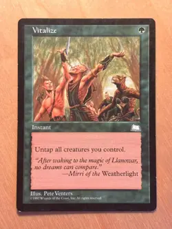 Magic the Gathering MTG Vitalize Weatherlight LP - Image 1