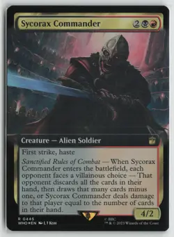 Sycorax Commander (Extended Art) LP Foil 445 Universes Beyond: Doctor Who MTG - Image 1