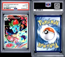 2025 POKEMON MEG EN-MEGA EVOLUTION ILLUSTRATION RARE #134 IVYSAUR PSA 10 - Image 3