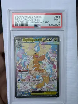 POKEMON MEGA DRAGONITE EX PSA 9 ASCENDED HEROES #290 - Image 1