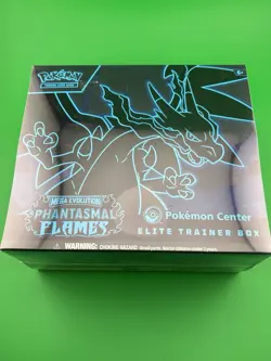 NEW POKEMON CENTER MEGA EVOLUTION PHANTASMAL FLAMES ELITE TRAINER BOX ETB SEALED - Image 1