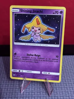 Shining Jirachi 42/73 S&M Shining Legends Holo Rare NM Pokemon - Image 1