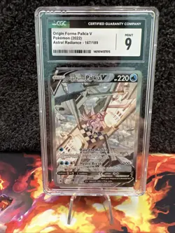 CGC 9 Origin Forme Palkia V 167/189 Astral Radiance Pokemon - Image 1