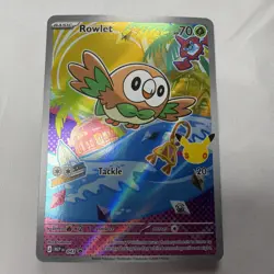 Pokemon TCG Rowlet MEP043 First Partner's Illustration Collection Promo NM - Image 1