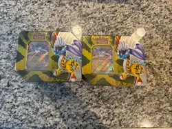 2x Pokemon TCG Raging Bolt Ex Tin SEALED - Image 1