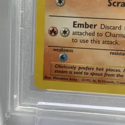 1999 Pokemon Base Set Charmander #46 English Unlimited 46/102 - PSA 10 GEM MINT - Image 5