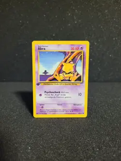 Pokemon Karte Abra - 1. Edition - 43/102 Basis Set - Image 1
