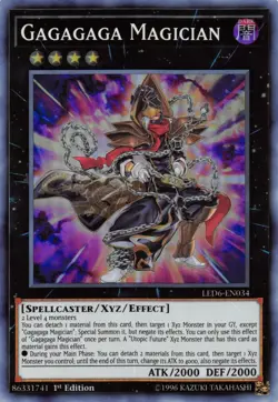 Gagagaga Magician 1st Edition Super Leg. Duelists: Magical Hero LED6-EN034 LP - Image 1