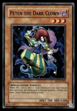 PETEN THE DARK CLOWN EP1-EN005 COMMON EXCLUSIVE PACK YU-GI-OH - Image 1