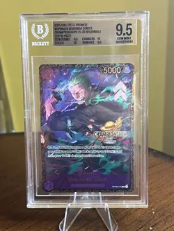 2025 ONE PIECE PROMO CHAMP 25-26 TOP 16 OP09-076 RORONOA ZORO BGS 9.5 - Image 1