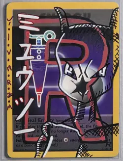 Team Rockets Mewtwo Sketch By Mort Pokemon Card - Image 1
