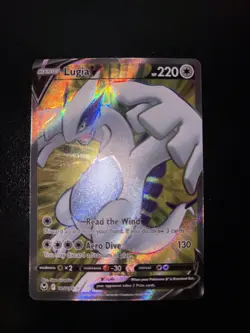 Pokemon Lugia v TCG Card Silver Tempest SWSH Ultra Rare 185/195 - Image 1