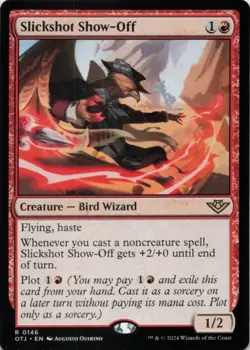MTG Slickshot Show-Off Normal NM Outlaws of Thunder Junction OTJ Magic 146 - Image 1