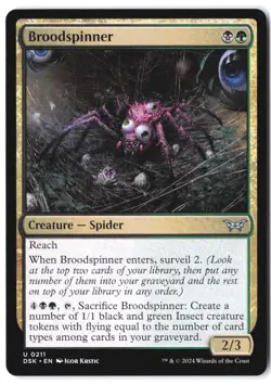 Broodspinner #211 Duskmourn: House of Horror NM - Image 1