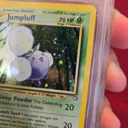 2000 Pokemon Neo Genesis Jumpluff Holo #7 PSA 6 EX-MT WOTC Half Subtle Swirl - Image 2