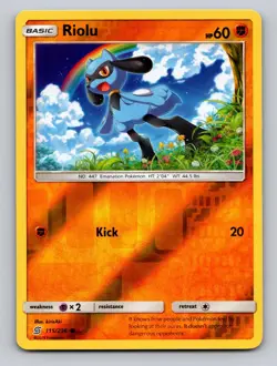Riolu 115/236 Common Unified Minds Pokemon Reverse Holo NM - Image 1
