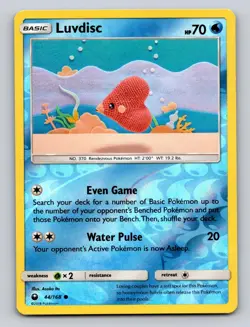 Luvdisc 44/168 Common Celestial Storm Pokemon Reverse Holo NM Asako Ito Art - Image 1