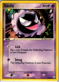 Gastly 52/92 Non Holo Legend Maker - Pokemon Card - NM - Image 1