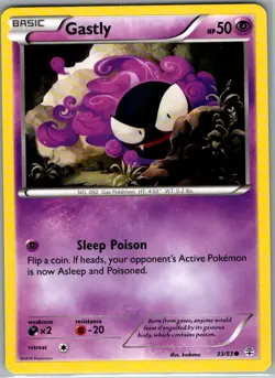 Gastly 33/83 Non Holo Generations - Pokemon Card - NM - Image 1