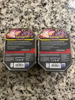 Factory Sealed Pokemon Mega Moonlit Tin Mega Clefable & Gengar (2 Tins) - Image 2