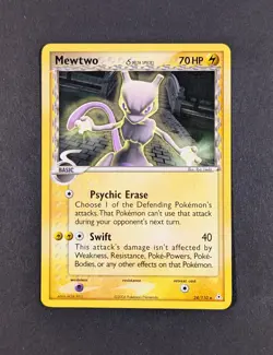 Pokemon TCG "Mewtwo 24/110" NON-HOLO Card - EX Holon Phantoms - Image 1