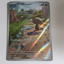 Pokemon Paldean Wooper Phantasmal Flames Holo 102/094 Illustration Rare - Image 1