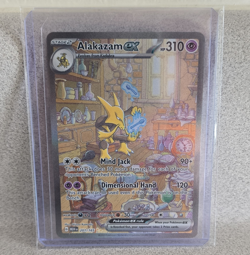 Pokemon TCG Alakazam ex 201/165 SV 151 Special Illustration Rare Full Art Holo - Image 1