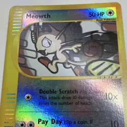 Pokemon Meowth 121/165 Expedition Reverse Holo - Image 3