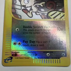 Pokemon Meowth 121/165 Expedition Reverse Holo - Image 4
