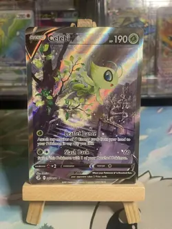 Pokemon TCG Celebi V Alt Full Art Ultra Rare Holo Fusion Strike 245/264 190HP - Image 1