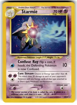 Starmie 25/64 Rare Neo Revelation Pokemon Unlimited Near Mint - Image 1