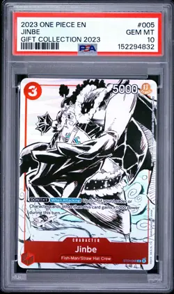 2023 ONE PIECE 2023 GIFT COLLECTION #005 JINBE ALT ART PSA 10 - Image 1