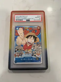 ONE PIECE JAPANESE PROMOS #033 MONKEY D. LUFFY WEEKLY SHONEN JUMP#6-7 PSA 10 - Image 1